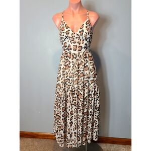 Blue Life Dylan Midi Dress Wedding Guest Summer Vacation Size XS Tiered Bohemian